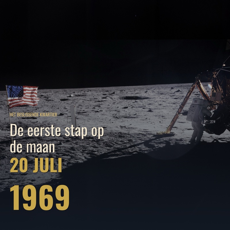 Cover De eerste stap op de maan