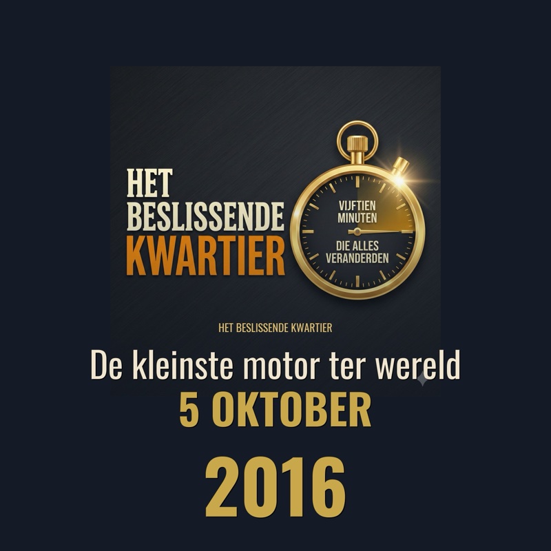 Cover De kleinste motor ter wereld