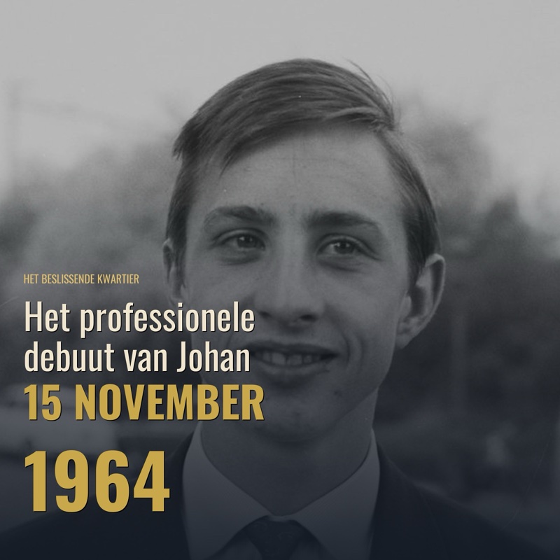 Cover Het professionele debuut van Johan Cruijff