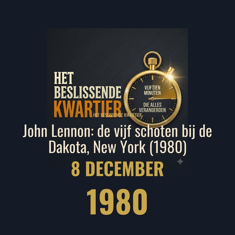 Cover John Lennon: de vijf schoten bij de Dakota, New York (1980)